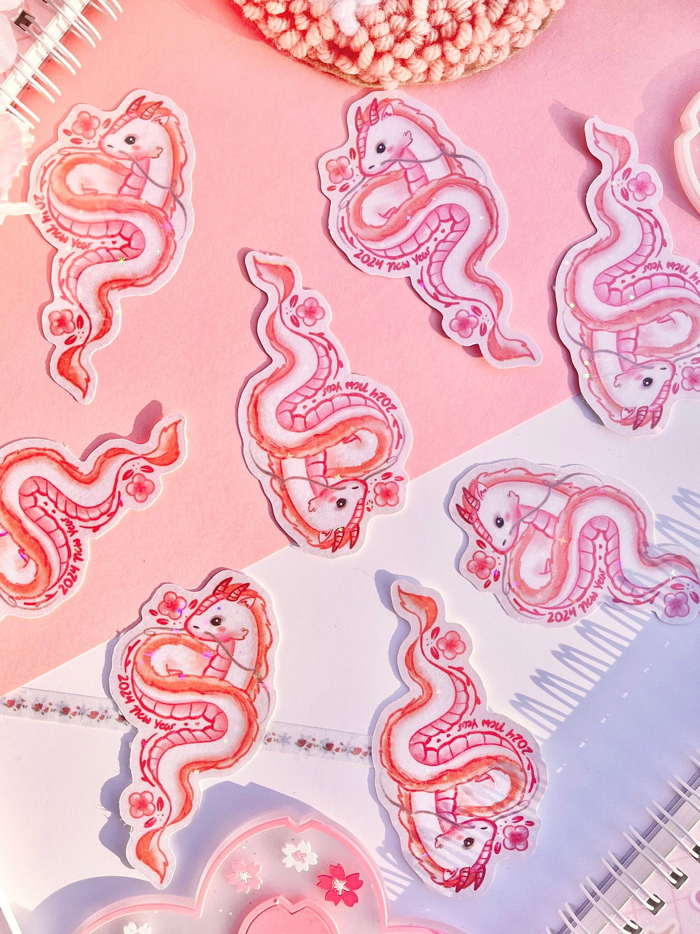 Dragon Holographic Die-cut Sticker (2024)